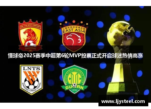 懂球帝2025赛季中超第6轮MVP投票正式开启球迷热情高涨 懂球帝2025赛季中超第6轮MVP投票正式开启球迷热情高涨